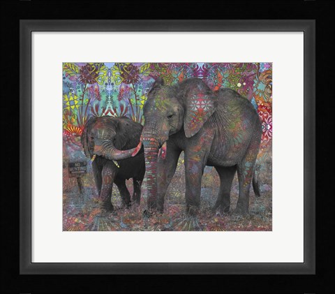 Framed No Hunting Print