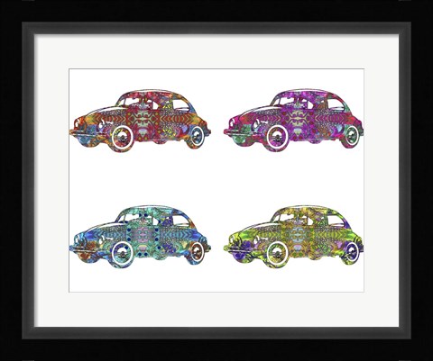 Framed 4 Vw's Print
