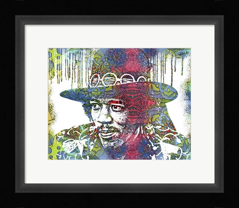 Framed Jimi Drip VIII Print