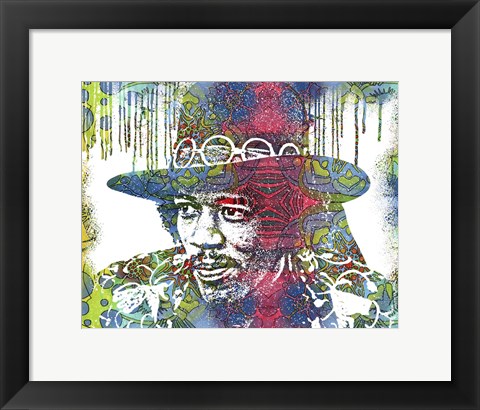 Framed Jimi Drip VIII Print