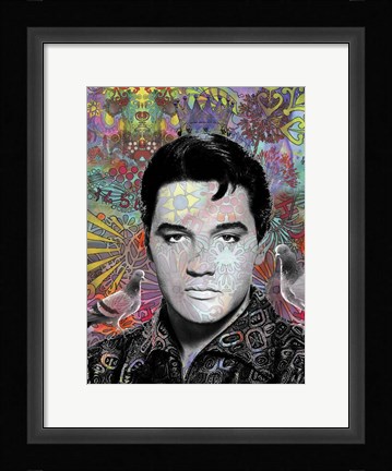 Framed King Elvis Print