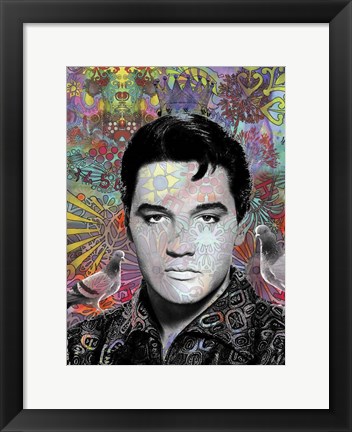 Framed King Elvis Print