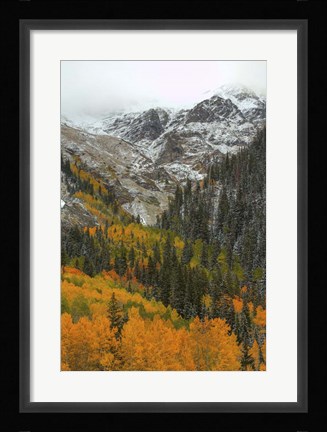 Framed Orange Flames Print