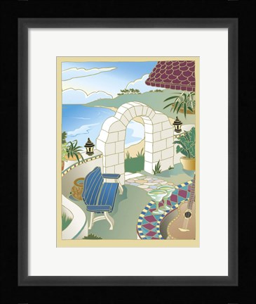 Framed Drinks in the Tropics Print