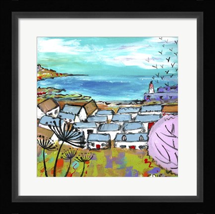 Framed Birds Over Cullen Scotland Print