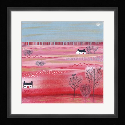 Framed Calmness Of Summer In Scotland Print