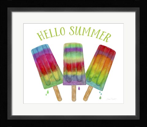 Framed Hello Summer 1 Print