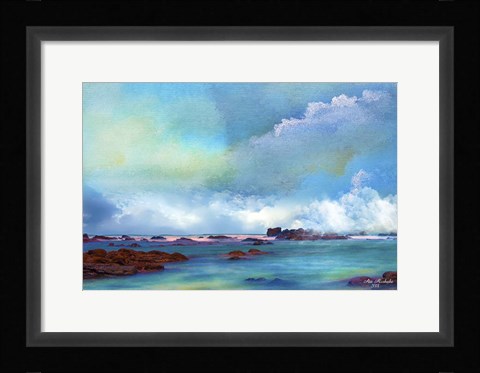 Framed Water And Sky Print