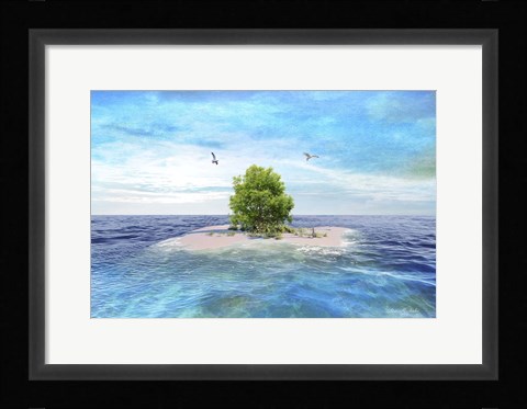 Framed My Island Print