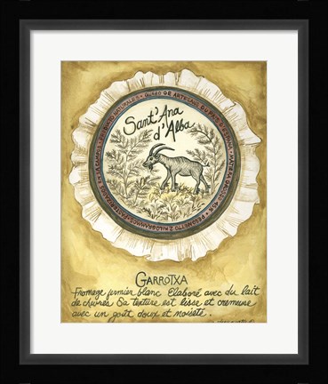 Framed Cheese Garrotxa Ap Print