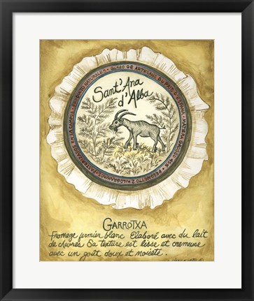 Framed Cheese Garrotxa Ap Print