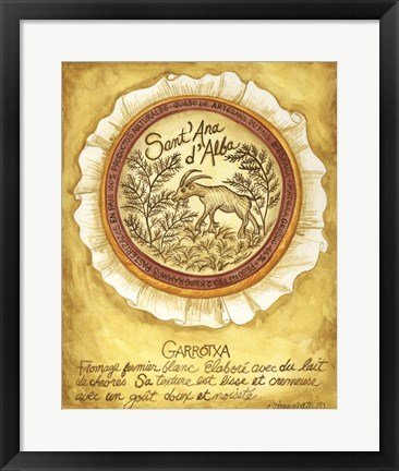 Framed Cheese Garrotxa Print