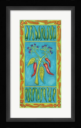 Framed Pepper with Pepper Boarder Print