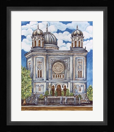 Framed Synagogue Nuremburg Exterior Print