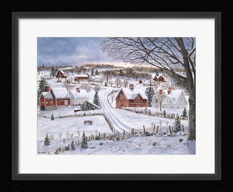 Framed Lonely Hay Rake Print