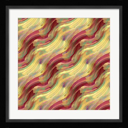 Framed Distant Fire Pattern Print