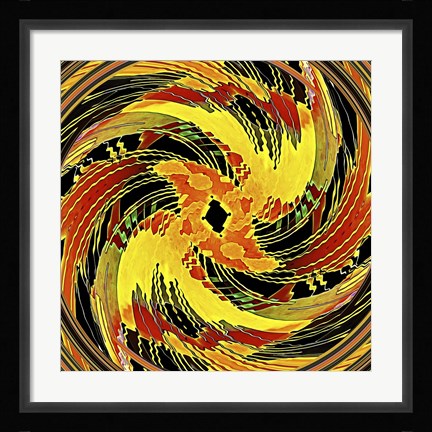 Framed Mongol Sun Print