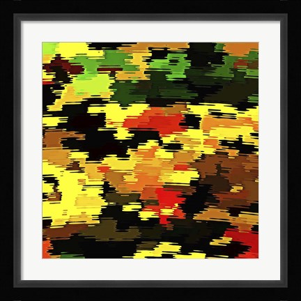 Framed Reflections of Fall Camo Print