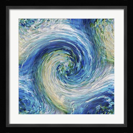 Framed Wave to Van Gogh Print