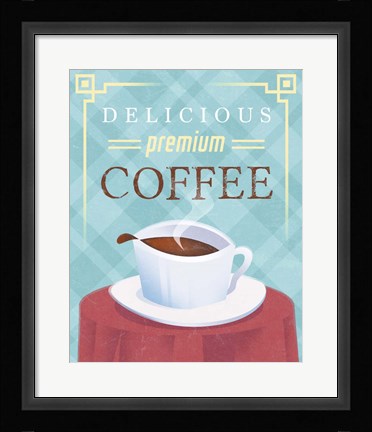 Framed Coffee Delicious Print