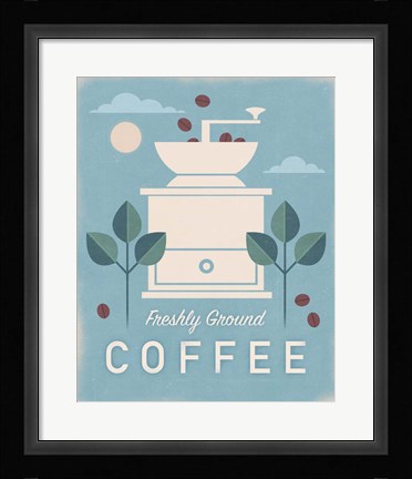 Framed Coffee Grinder Print