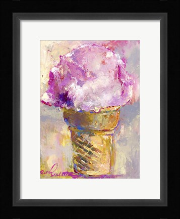 Framed Ice Cream Cone Print