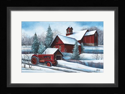 Framed American Winter Print