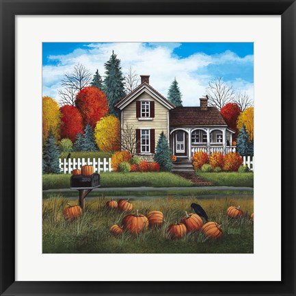 Framed Country Crows Print