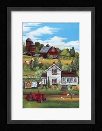 Framed Down on the Farm Print