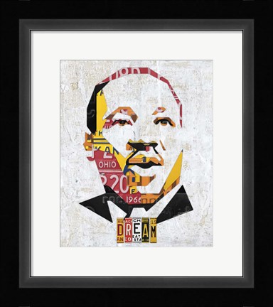 Framed Mlk Dream Portrait Print