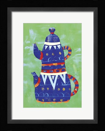 Framed Turkish Tea Pots 2 Print