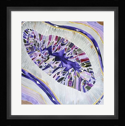 Framed Amethyst Geode Print