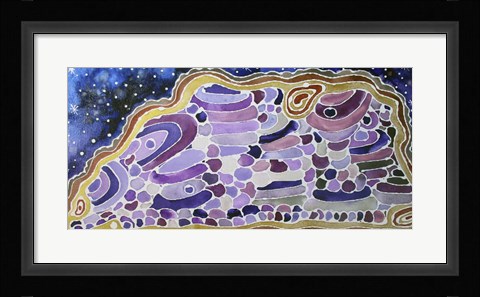 Framed Purple Grape Agate Print