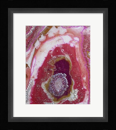 Framed Pink Agate Print