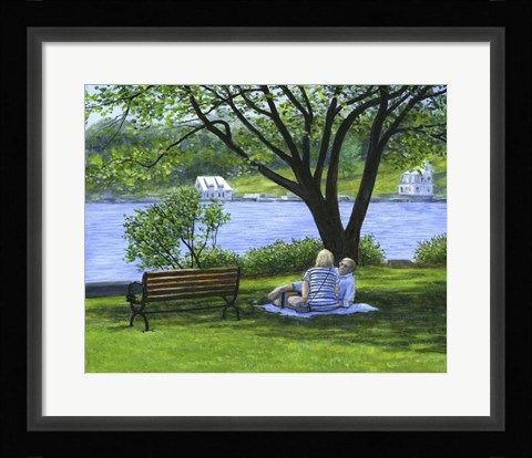 Framed Sunday in the Park Print