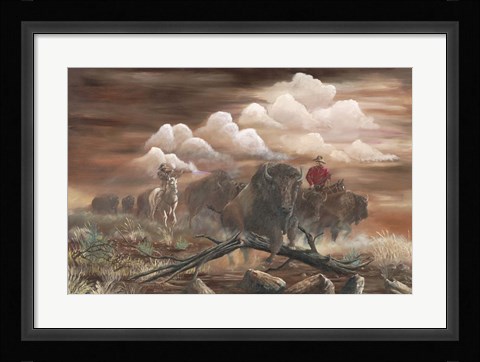 Framed Thundering Herd Print