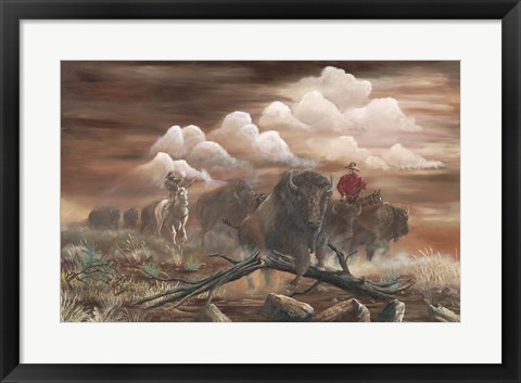 Framed Thundering Herd Print