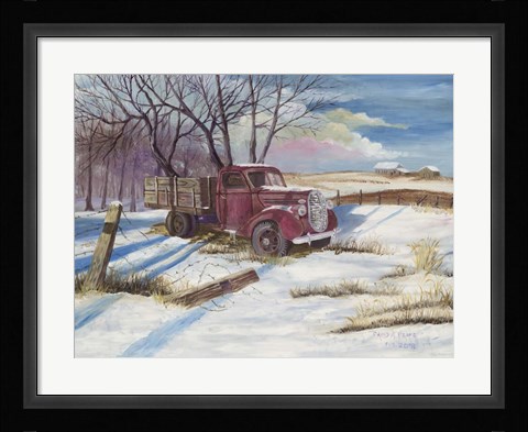 Framed Rusty Red Print