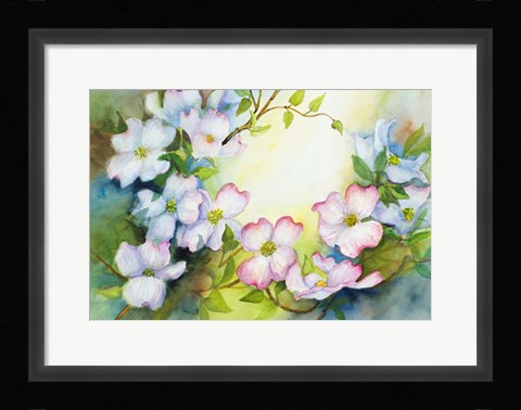 Framed Tree-Top Dogwood Print