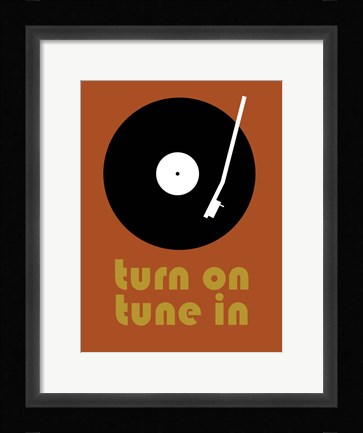 Framed Tune on Turn In B Print