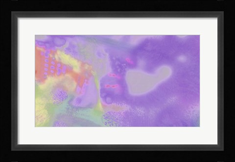 Framed Violet Strips Print