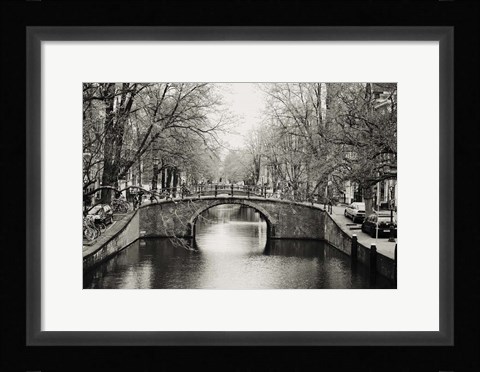 Framed Amsterdam Canal Print