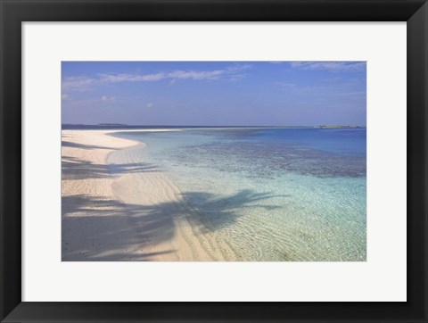 Framed Blue Ocean Lagoon Print