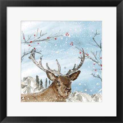 Framed Reindeer Print