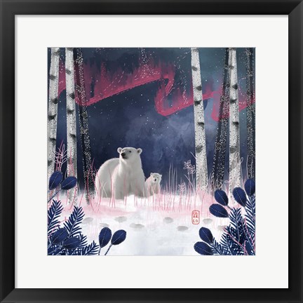 Framed Northern Lights Print