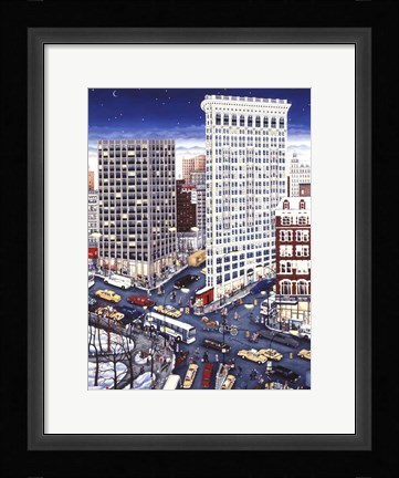 Framed Winter Flatiron Print