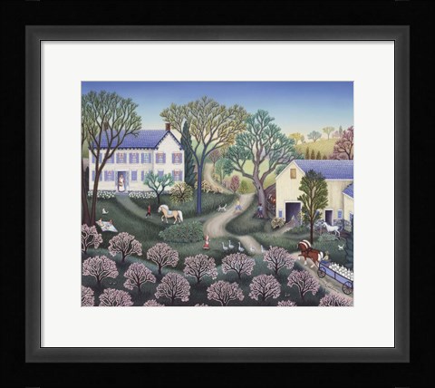 Framed Spring Farm Print