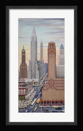 Framed Art Deco NY Print