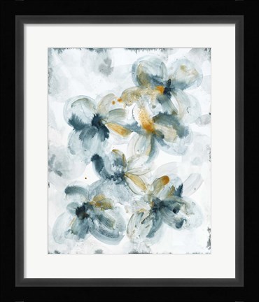 Framed Gilded Dogwood 1 Print