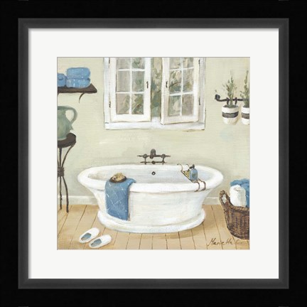 Framed French Country Bathroom II Print